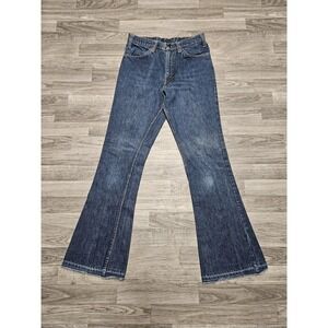 Vintage 70's Levi's Jeans Orange Tab Bell Bottom Flares 29X34 Made In USA